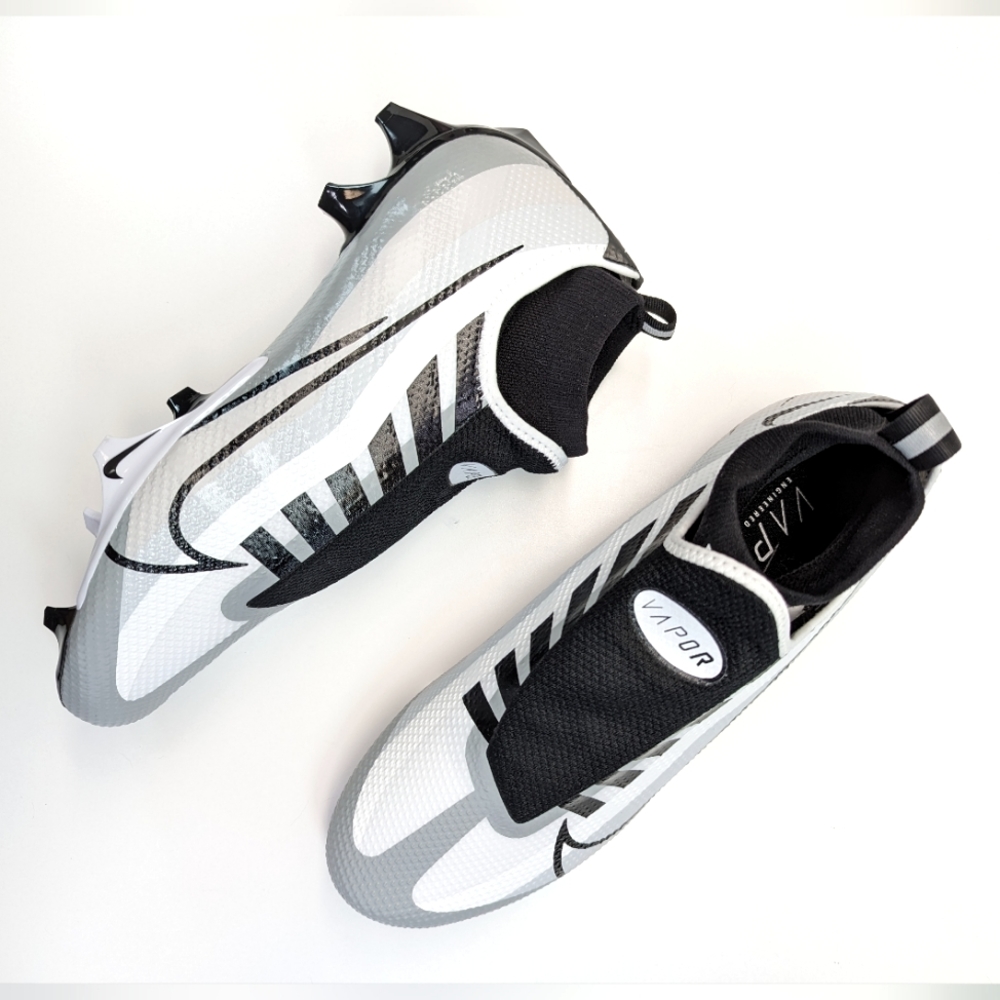 Nike Vapor Edge Pro 360 White Pure Platinum Football Cleats size Men's 8.5